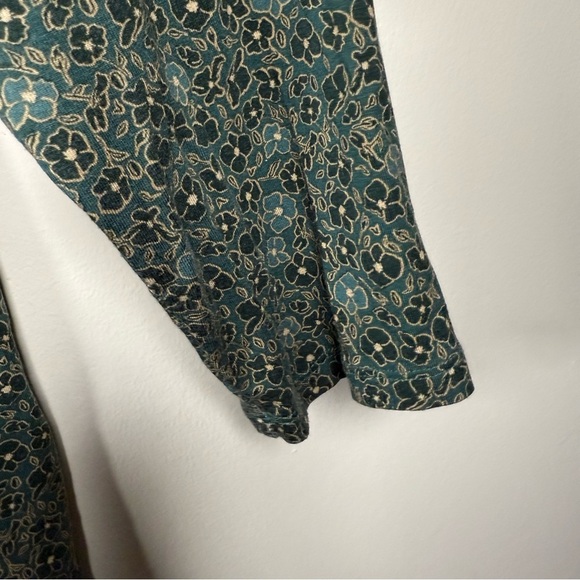 Lane Bryant Green Floral Tunic Patterned Top Size 18/20 - Picture 5 of 9